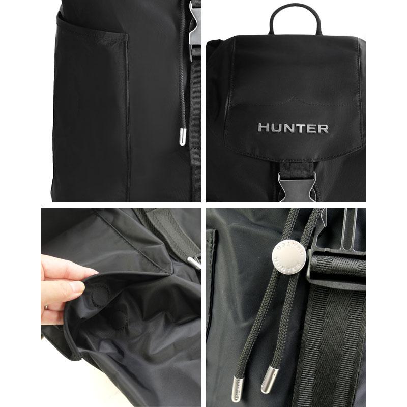 ハンター　HUNTER リュックサック　キルティング　バックパック　耐水性　黒 HUNTER（ハンター） リュックサック デイバッグ レディース UBB5516NYL