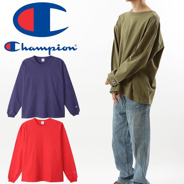 チャンピオン Champion ロングTシャツ メンズ レディース C5-U409 T1011 ティーテンイレブン 長袖 アパレル ロンT オーバーサイズ トップス コットン100% 無地