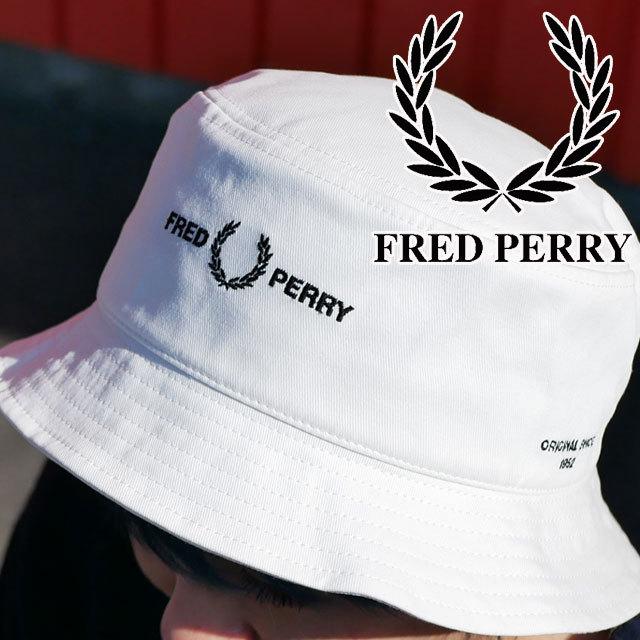 フレッドペリー Fred Perry 帽子 メンズ レディース Hw2651 バケットハット バケハ 流行り コットン100 M L 白 アパレル 月桂樹 刺繍 シューマートワールド 通販 Paypayモール