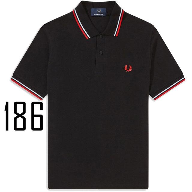 Fred Perry フレッドペリー　M12 半袖ポロシャツ　 ブラック　36 新色先行予約受付中／The Fred Perry Shirt - M12／イングランド製