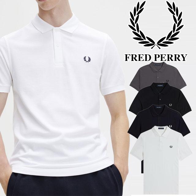 フレッドペリー ストライプ付きポロシャツ 半袖　白 FRED PERRY ポロシャツ 「FRED PERRY/フレッドペリー別注