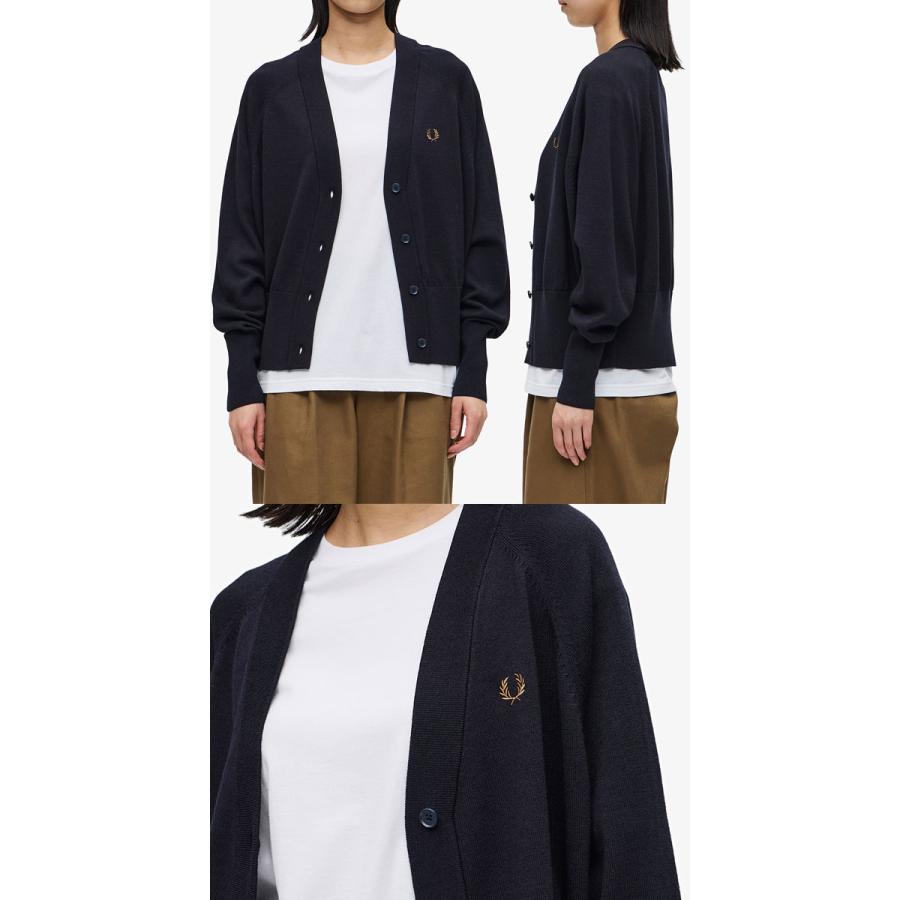 FRED PERRY フレッドペリー カーディガン レディース K4121 V FRED PERRY フレッドペリー カーディガン レディース K4121 V