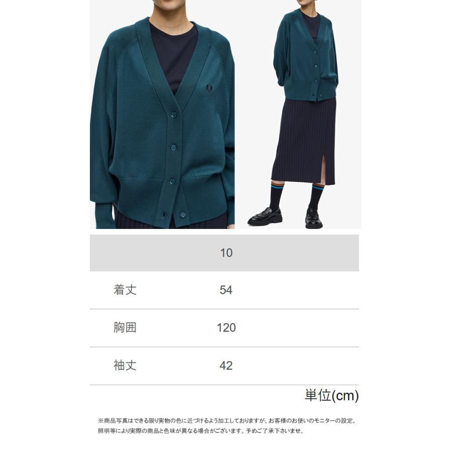 FRED PERRY フレッドペリー カーディガン レディース K4121 V FRED PERRY フレッドペリー カーディガン レディース K4121 V