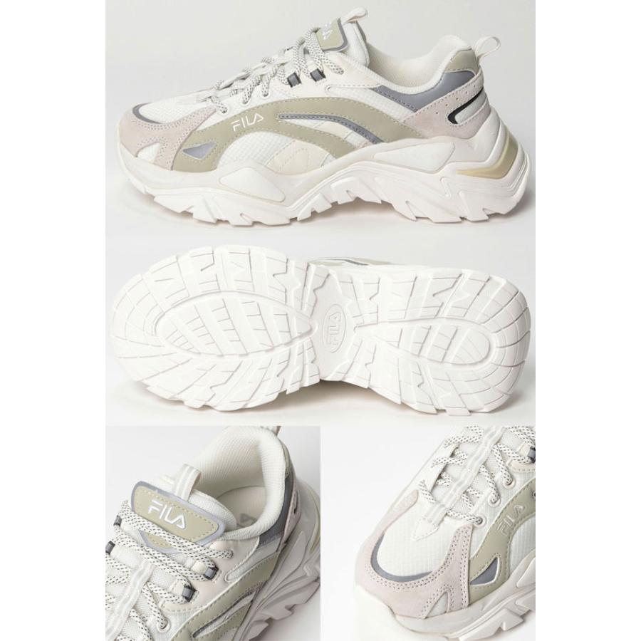 フィラ FILA レディース スニーカー イントレーション ライト ダッドスニーカー ダッドシューズ 厚底スニーカー ローカット 101 BRIGHT WHITE/SILVER 120 SNOW｜smw｜05