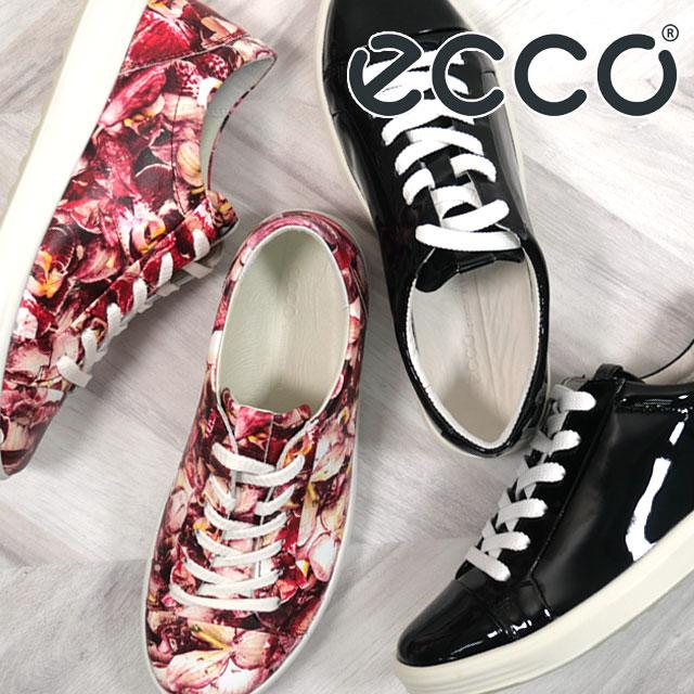 ecco（エコー） スニーカー レディース ソフト 7 W ローカット レザー