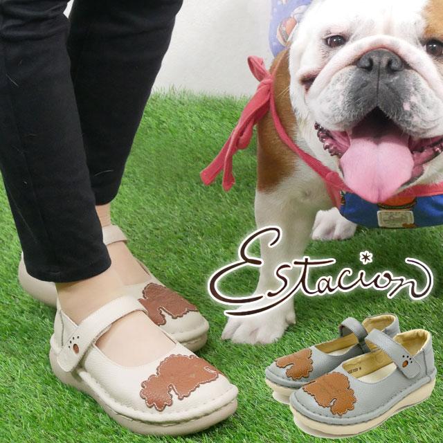 爆買 エスタシオン ストラップパンプス 靴 レディース ワンちゃん 
