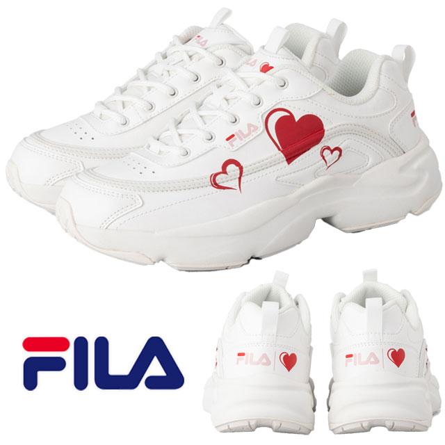 FILA（フィラ） レディース 厚底 スニーカー レイトナハート 白