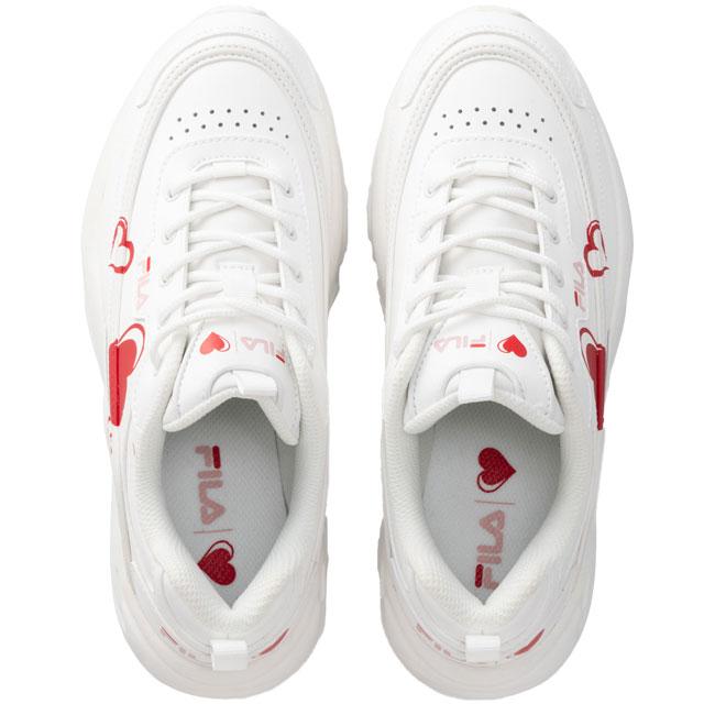 FILA（フィラ） レディース 厚底 スニーカー レイトナハート 白