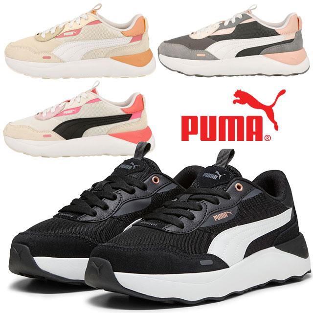 PUMA ブラック プラットフォームブーツ プーマ PUMA レディース スニーカー 厚底 スマッシュ