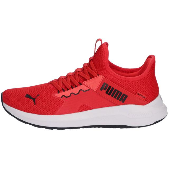 【美品】PUMA スニーカー 赤 PUMA（プーマ） スニーカー メンズ 手を使わず 履ける ランニング