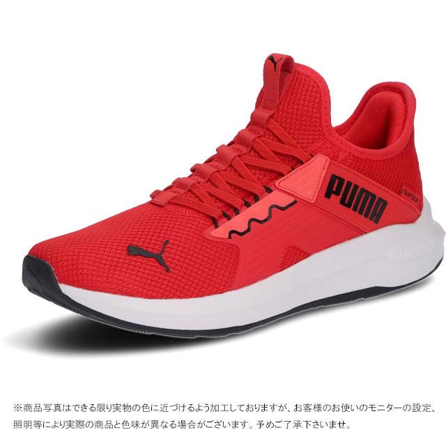 【美品】PUMA スニーカー 赤 PUMA（プーマ） スニーカー メンズ 手を使わず 履ける ランニング