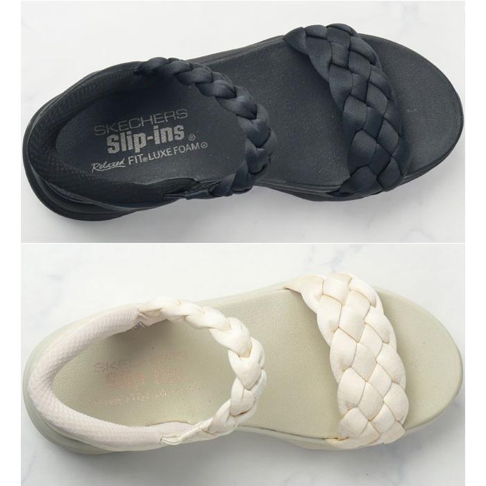 SKECHERS（スケッチャーズ） スリップインズ サンダル レディース 手を