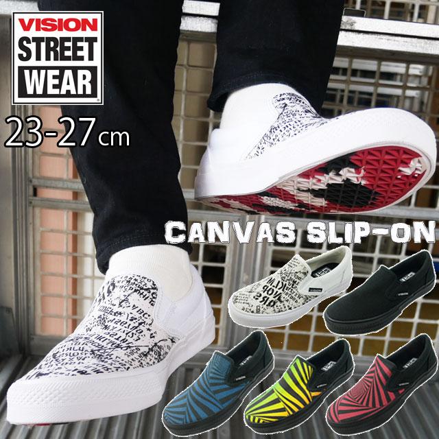 ヴィジョン ストリートウェア Vision Street Wear スニーカー メンズ スリッポン キャンバス スリップオン Vsw 8151 シューマートワールド 通販 Paypayモール
