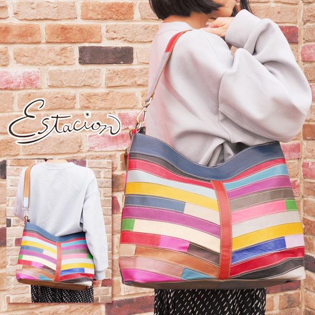 エスタシオン Estacion レディース バッグ 本革 トートバッグ