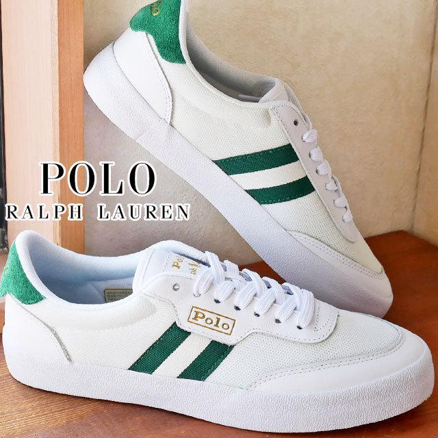 ポロ ラルフローレン メンズ Polo Ralph Lauren スニーカー コート Vlc Sk キャンバススニーカー ローカット 白 ホワイト グリーン Rb T10 Rb シューマートワールド 通販 Yahoo ショッピング