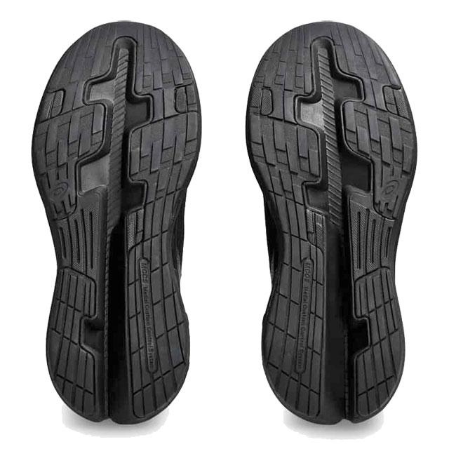 アシックス ニーズアップ スニーカー レディース ウォーキングシューズ 幅広 4E ファスナー付き 紐靴 ネイビー KNEEAUP W020 1242A020の画像