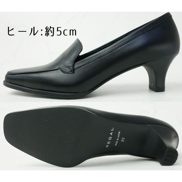 REGAL リーガル 靴 レディース モカパンプス ブラック REGAL リーガル 靴 レディース モカパンプス ブラック