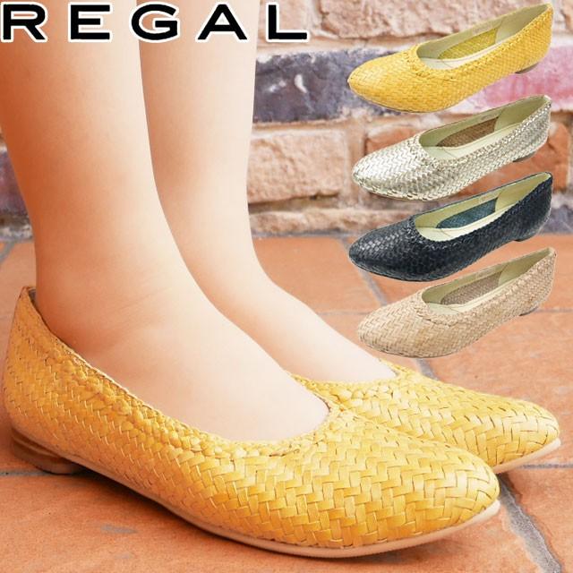 REGAL リーガル ローヒール パンプス フラットシューズ 24cm XYZ レディース パンプス ベージュ 23.5cm 花柄 歩きやすい おしゃれ