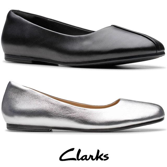 Clarks（クラークス） パンプス レディース バレエシューズ 本革