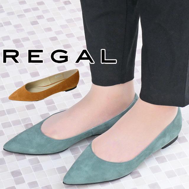 REGAL リーガル レディース フラットシューズ ポインテッドトゥ 