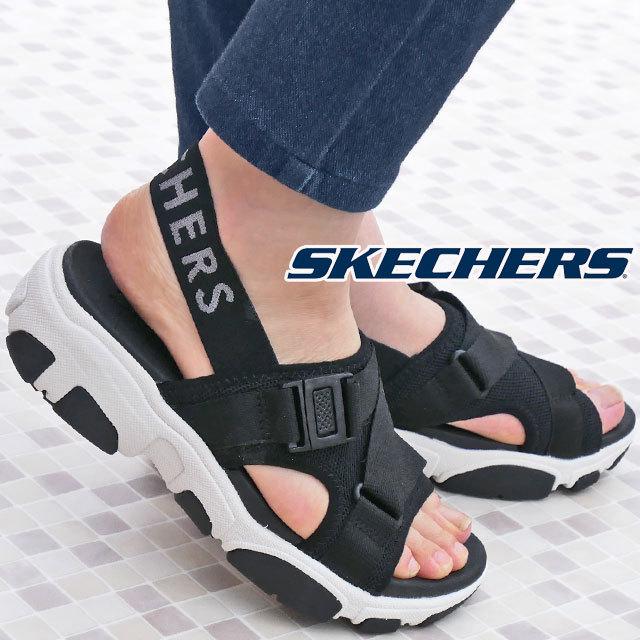 スケッチャーズ Skechers 厚底サンダル レディース スポーツサンダル ストラップサンダルブラック 黒 Daddy O Dibs シューマートワールド 通販 Paypayモール