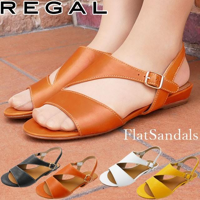リーガル Regal レディース サンダルフラットサンダル ストラップサンダル ぺたんこ 歩きやすい オフィス ローヒール 本革 F38m シューマートワールド 通販 Paypayモール