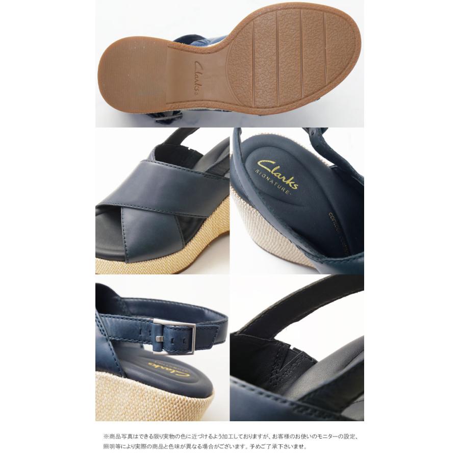 Clarks（クラークス） 厚底 サンダル レディース ウエッジサンダル 