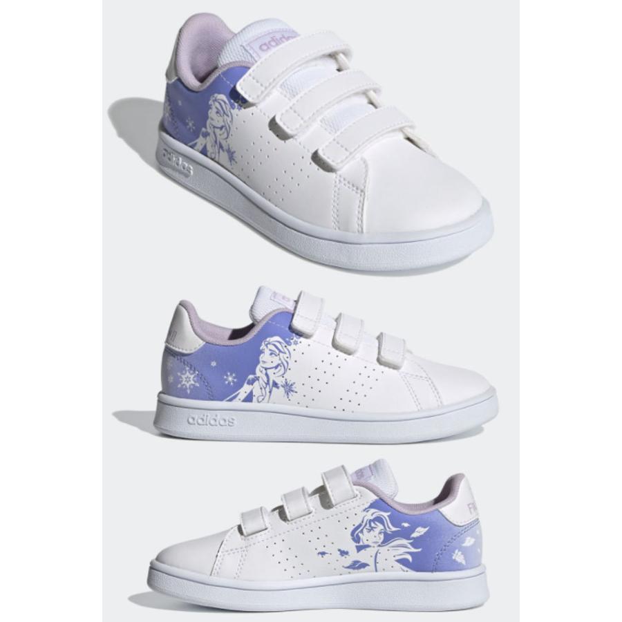 アディダス Adidas アナと雪の女王 コラボ キッズ スニーカー 女の子 子供靴 キッズシューズ ジュニア 白 ホワイト エルサ アナ ディズニー Fz3222 シューマートワールド 通販 Paypayモール