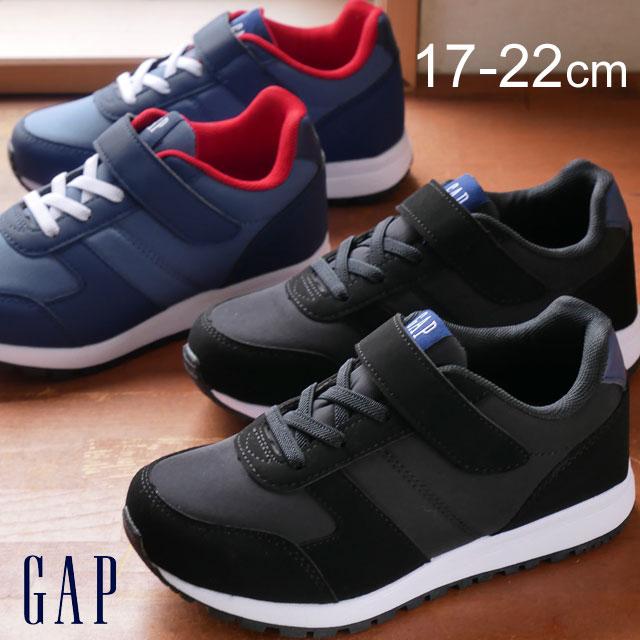 ギャップ Gap キッズ ジュニア スニーカー 子供靴 男の子 女の子 ブラック ネイビー 黒 紺 ローカット Gpk123 シューマートワールド 通販 Paypayモール