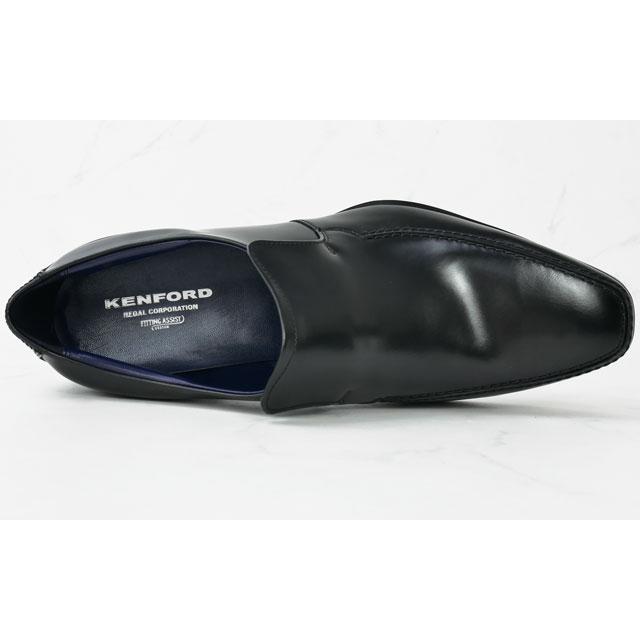 送料無料 メンズ スリッポン ビジネスシューズ フォーマル 人気 流行 定番 2023 KENFORD KP03ADEB 4E ケンフォード 大きいサイズ 紳士靴 革靴 黒 ブラック 本革 幅広 リーガル社製 冠婚葬祭 ドレスシューズ KENFORD（ケンフォード） ビジネスシューズ 大きいサイズ メンズ 紳士