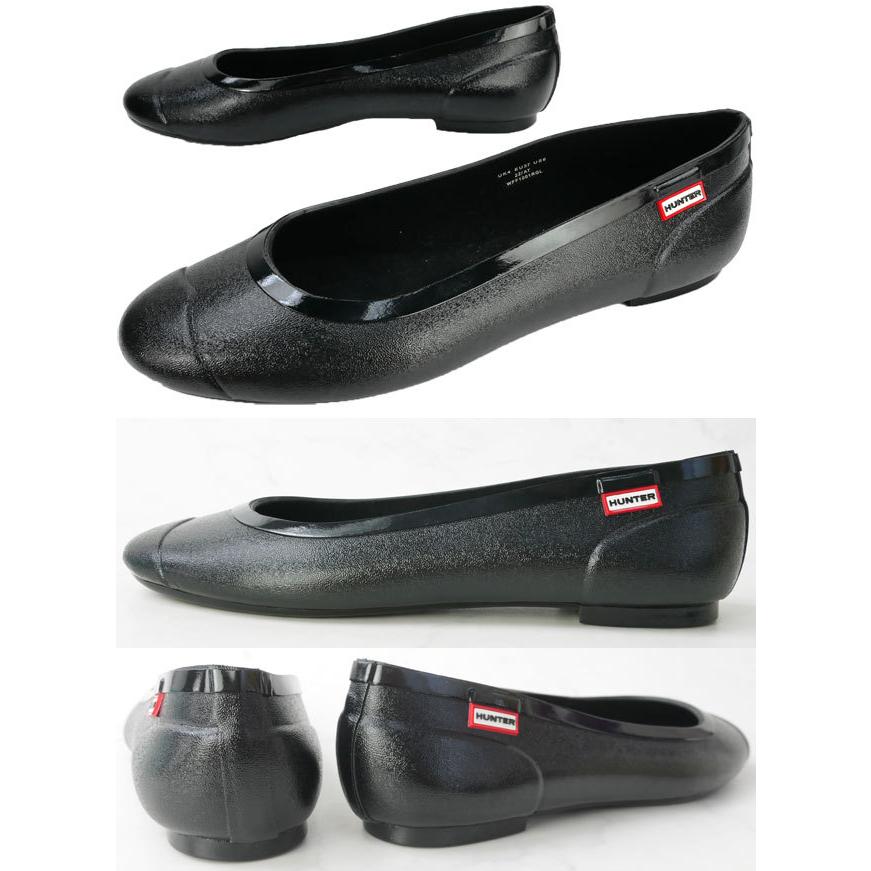 ハンター HUNTER レディース レインパンプス 防水 バレエシューズ