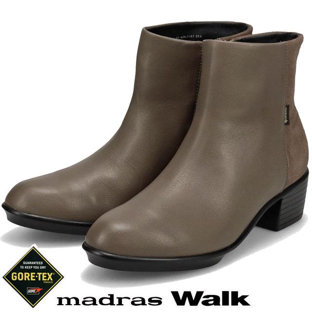 マドラスウォーク ゴアテックス ショートブーツ 本革 レディース