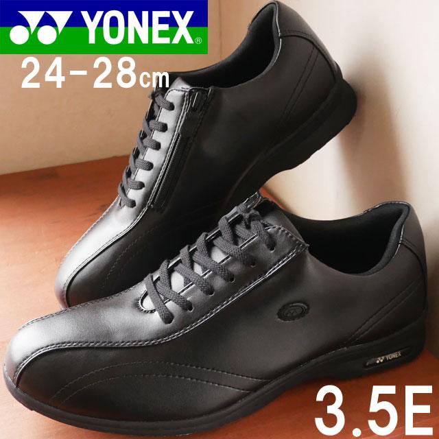 ヨネックス YONEX メンズ ウォーキングシューズ パワークッション 紳士靴 黒 ブラック ビジネス コンフォート 3.5E 撥水 衝撃吸収 紐靴 SHW-MC30｜smw
