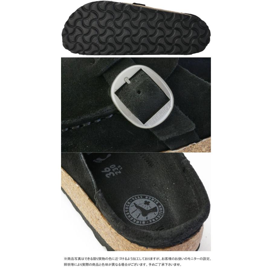 ビルケンシュトック BIRKENSTOCK サボサンダル レディース バックリー ナロー幅 1017826 ブラック 黒 クロッグサンダル コンフォートシューズ スエード｜smw｜04