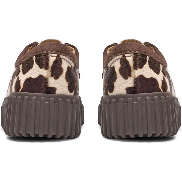 クラークス　ワラビー　牛柄　レディース　厚底 Clarks（クラークス） レディース 厚底本革 チャンキーソール