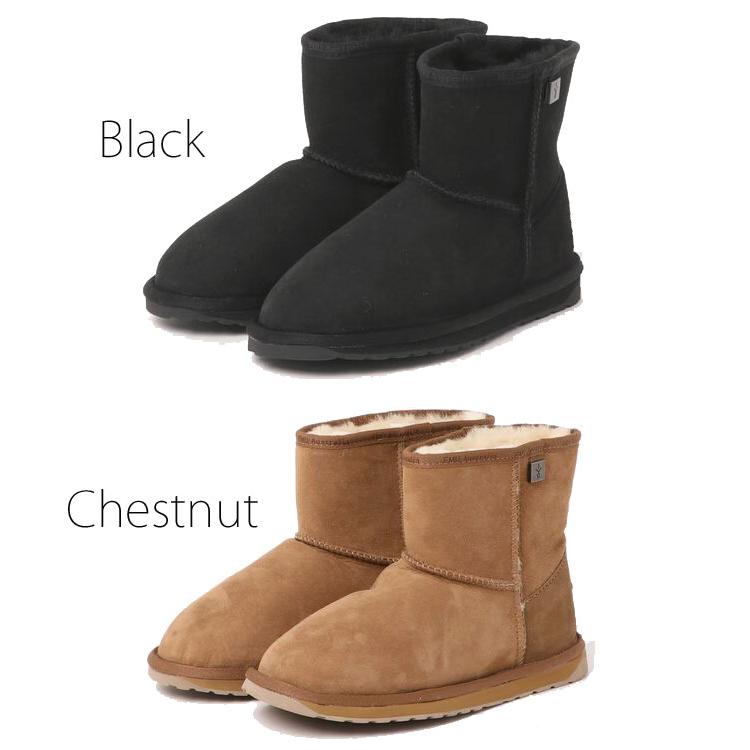 エミュ オーストラリア レディース ムートンブーツ シープスキン 撥水 ショートブーツ プラチナ スティンガー スリム ミニ スエード ボア 本革 | EMU Australia | 03