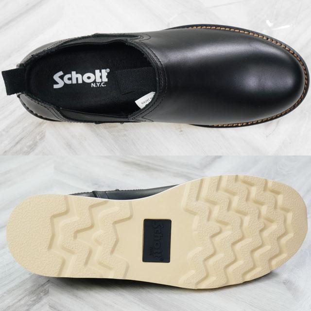 Schott N.Y.C（ショット） 爆買 Schott サイドゴア スリッポン メンズ
