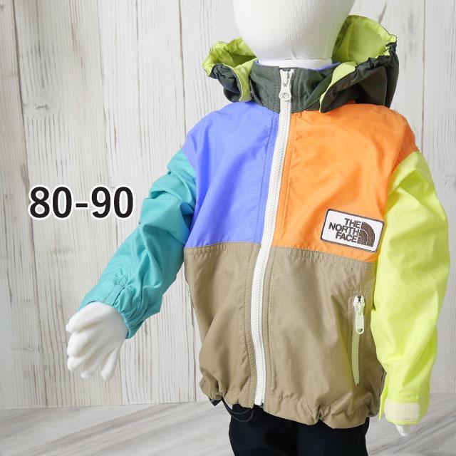 美品　ノースフェイス　コンパクトジャケット　パーカー　ウインドブレーカー　110 THE NORTH FACE ノースフェイス キッズ コンパクトジャケット