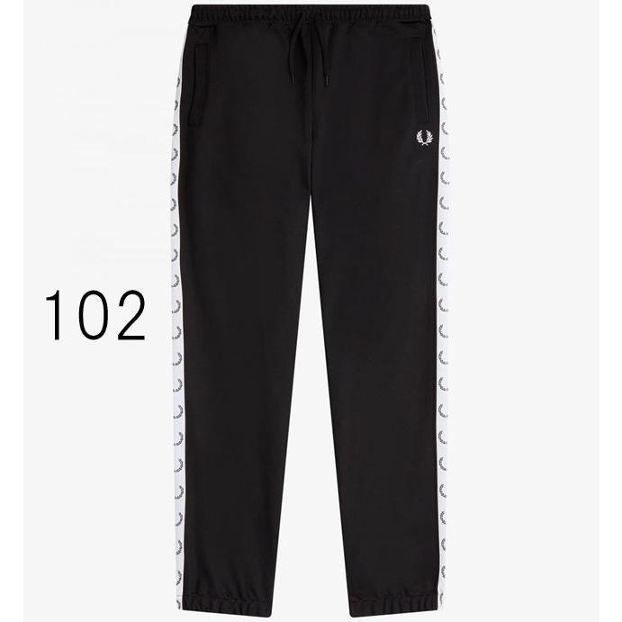 【新品未使用】Fred Perry ブラック トラックパンツ　S FRED PERRY パンツ Taped Track Pants／フレッドペリートラック