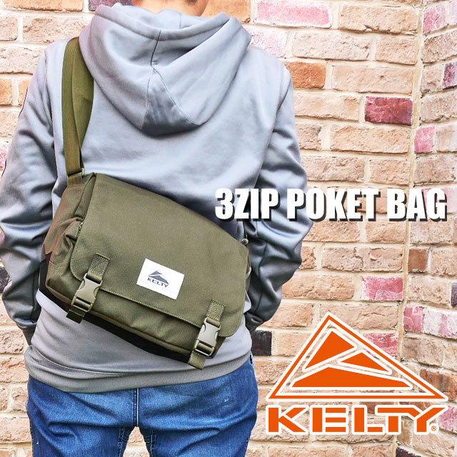 ケルティ KELTY 3ジップポケットバッグ 11L ショルダーバッグ 多目的バッグ ツールバッグ ツールボックス キャンプ 斜め掛け メンズ レディース