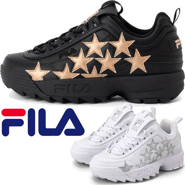 FILA（フィラ） 厚底 スニーカー レディース ディスラプター2メテオ 星