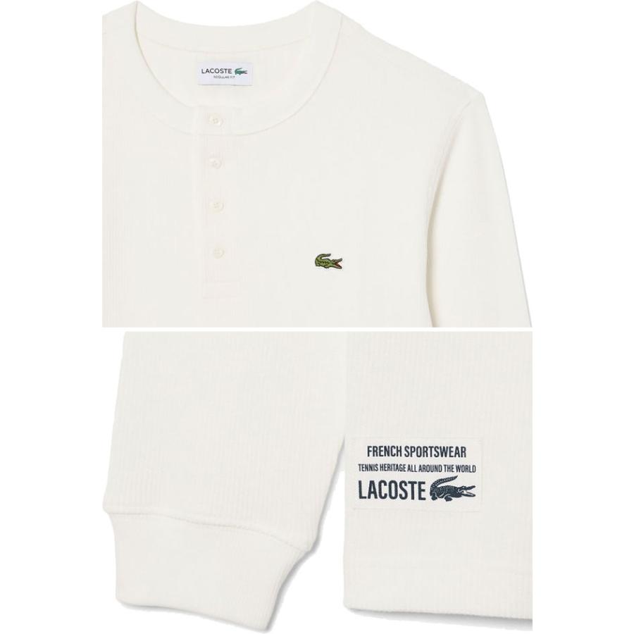 LACOSTE（ラコステ） トップス メンズ ヘンリーネックワッフルTシャツ