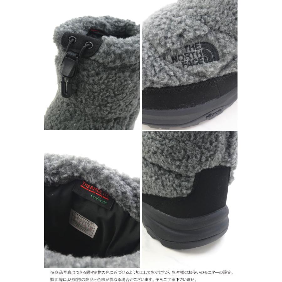 【美品】THE NORTH FACE ヌプシ　スノーブーツ チャコール THE NORTH FACE ザ・ノース・フェイス スノーブーツ 防水