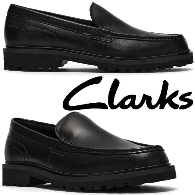 Clarks（クラークス） スリッポン メンズ レザーシューズ バーウィック