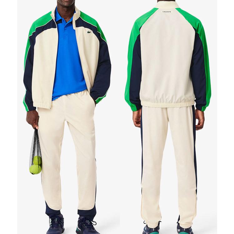 【美品】ラコステ　配色切り替えセットアップトラックスーツ セットアップ XL相当 LACOSTE ジャージ 配色切り替えセットアップトラックスーツ
