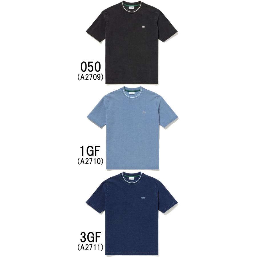LACOSTE（ラコステ） Tシャツ メンズ TH019J 配色リブニットインディゴ