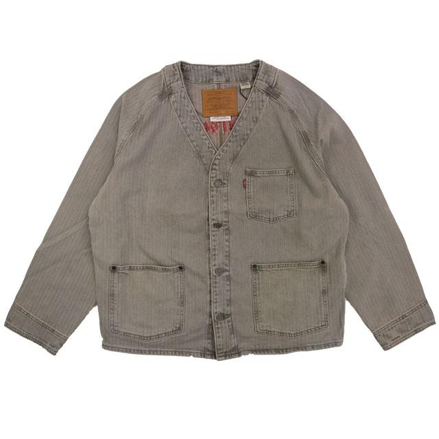 【新品】Levi's ノーカラーデニムジャケット カーディガン M Levi's（リーバイス） ノーカラージャケット メンズ a71390006