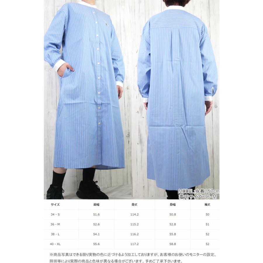 LACOSTE（ラコステ） シャツワンピース レディース EF005 長袖 ひざ下