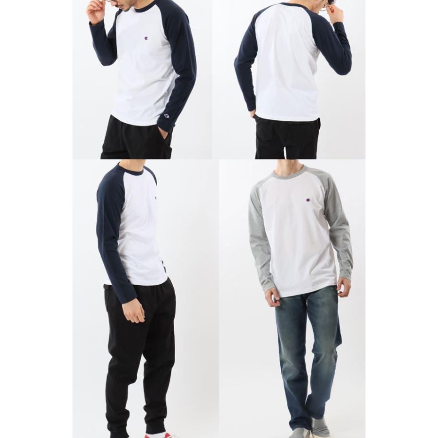 Champion チャンピオン Tシャツ メンズ ロングスリーブラグランT Champion チャンピオン Tシャツ メンズ ロングスリーブラグランT