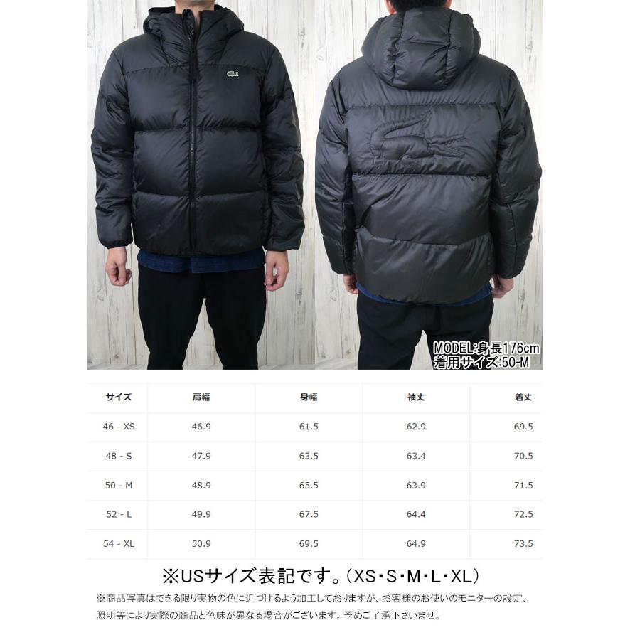 黒ワニ/極限定 LACOSTE 中綿ダウン ナイロンジャケット 50 XLサイズ 楽天市場】(SALE)LACOSTE(ラコステ)ダウンジャケット アウター フード